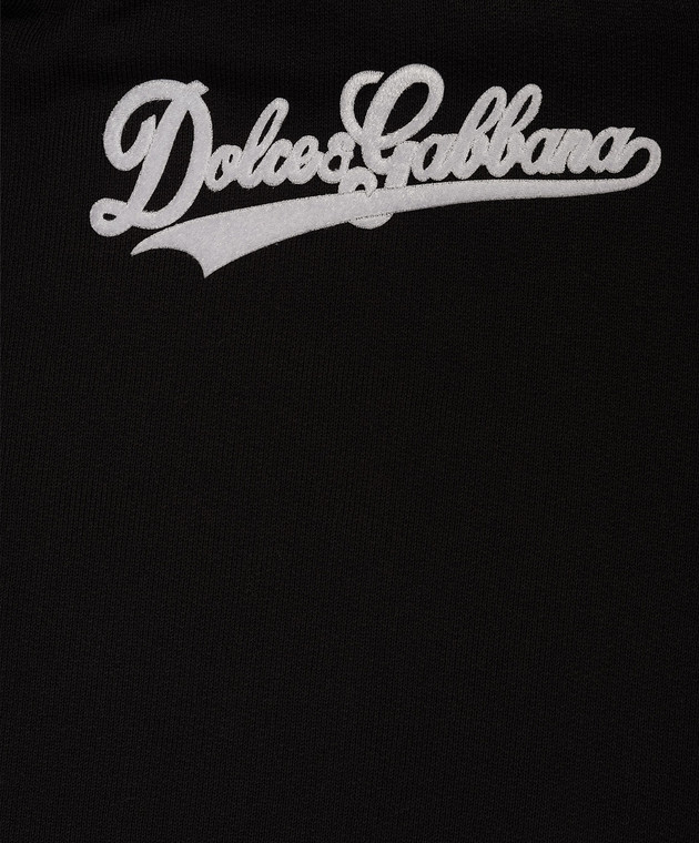 Dolce&Gabbana Дитячі чорні спортивні штани з лампасами L5JPI3G7PWH36 зображення 3