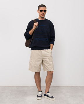 Iceberg Синий джемпер с узором A0067604