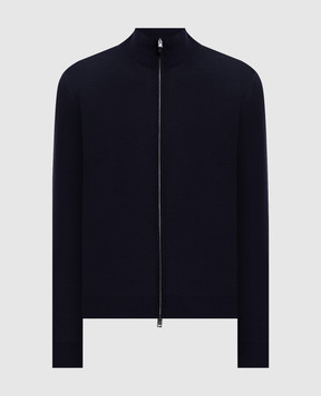 Canali Кардиган из шерсти синего цвета MK01149C0022