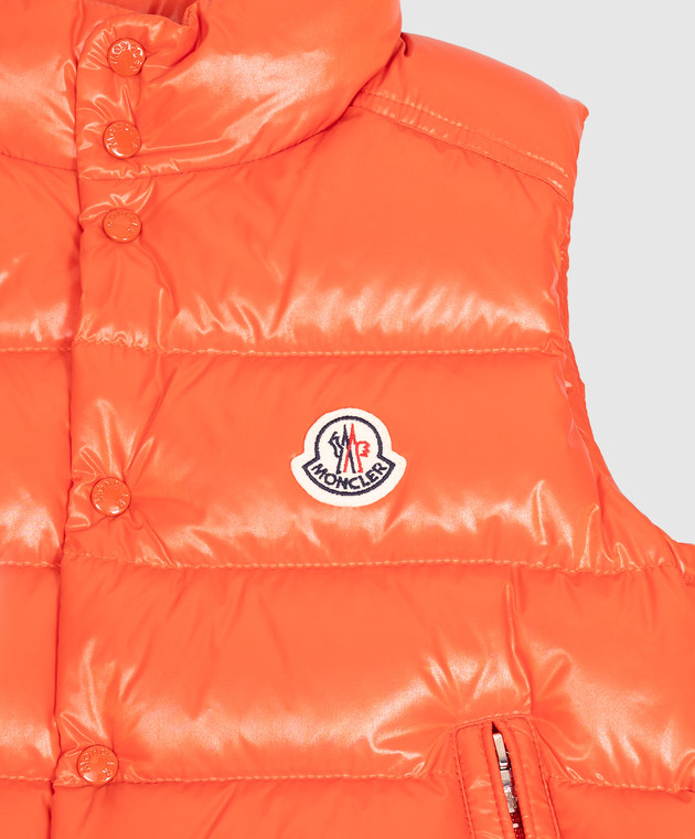 Moncler ENFANT Оранжевый пуховый жилет Tib L29541A1262068950 изображение 3