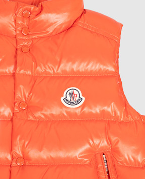 Moncler ENFANT Оранжевый пуховый жилет Tib L29541A1262068950