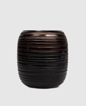 Onno Свеча Sphere Amber XL с ароматом Zanzibar в стеклянном подсвечнике ON201Z