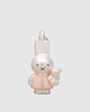 Vondels Ялинкова іграшка Nijntje-Miffy baby pink with bear 5181234110118
