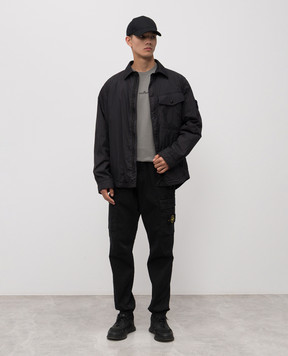 Stone Island Сіра футболка з вишивкою логотипа K2S152100021S0233