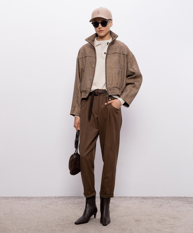 Brunello Cucinelli Футболка з кашеміром та шовком кольору айворі M41810000P зображення 2