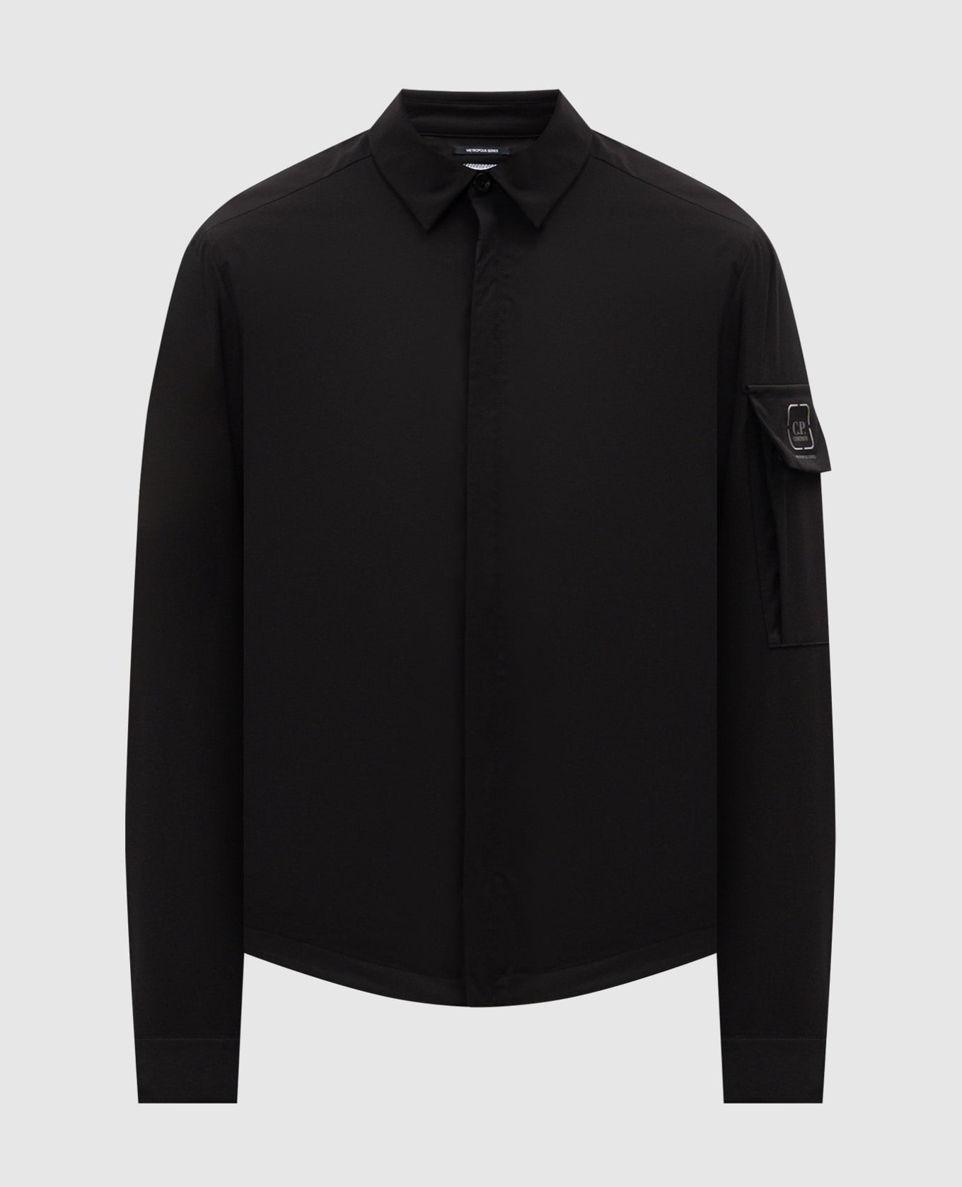 Черная ветровка с логотипом