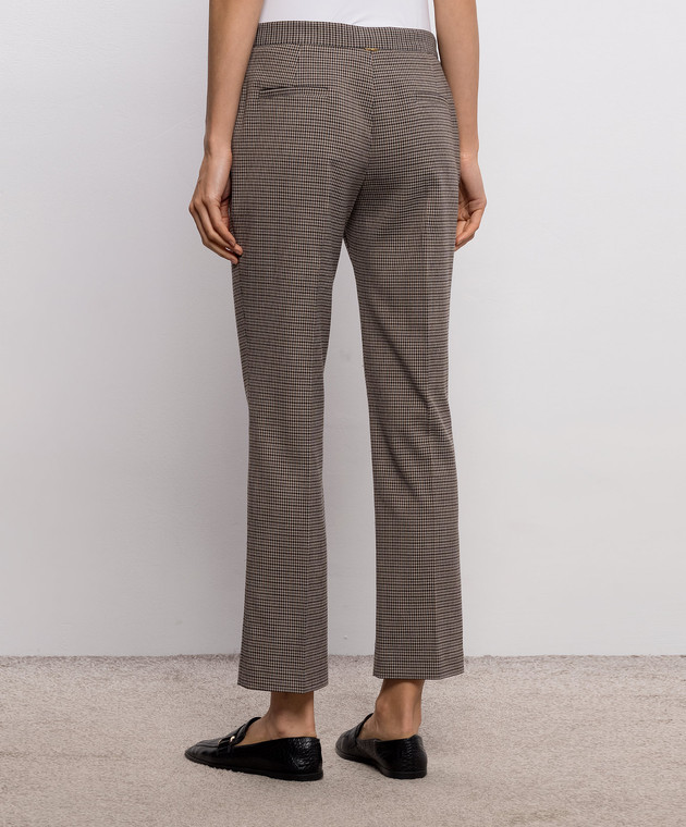 Twinset Коричневые брюки в узор 262TP2635 изображение 4