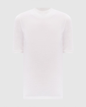 Brunello Cucinelli Топ кольору айворі з кашеміру та шовку M13800004P