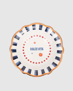 Baci Milano Біла порцелянова тарілка для супа Dolce Vita PLA2DOL01