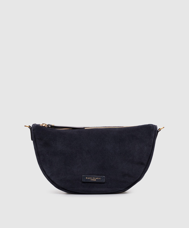 Gianni Chiarini Синяя замшевая сумка кросс-боди Cleo BS12690CMPL