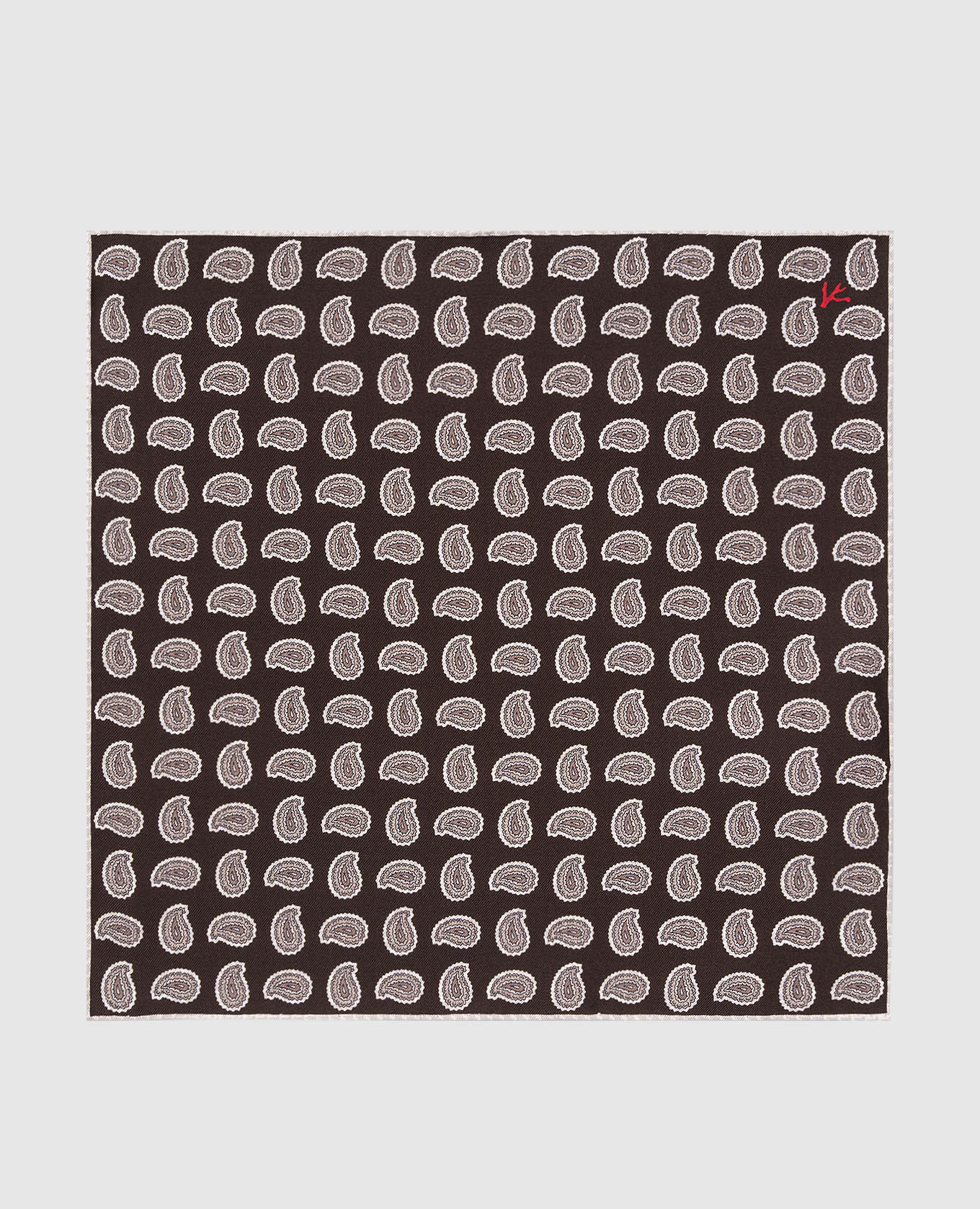 

Коричневый платок-паше из шелка, Платки