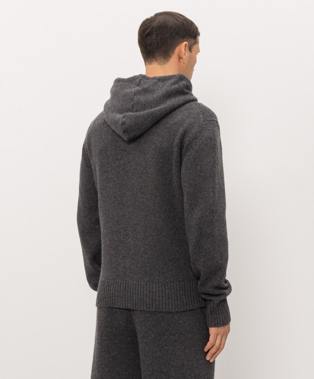 Woolrich Серая спортивная куртка из шерсти CFWOKN2070MRUF5094 изображение 4