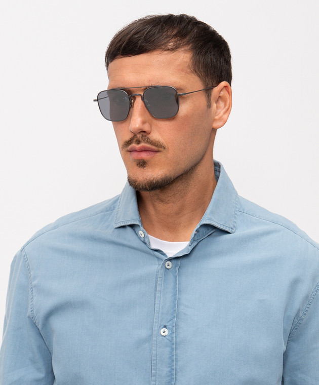 Thom Browne Серые солнцезащитные очки UES907AG0001 изображение 2