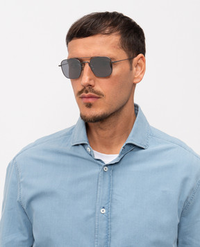 Thom Browne Сірі сонцезахисні окуляри UES907AG0001