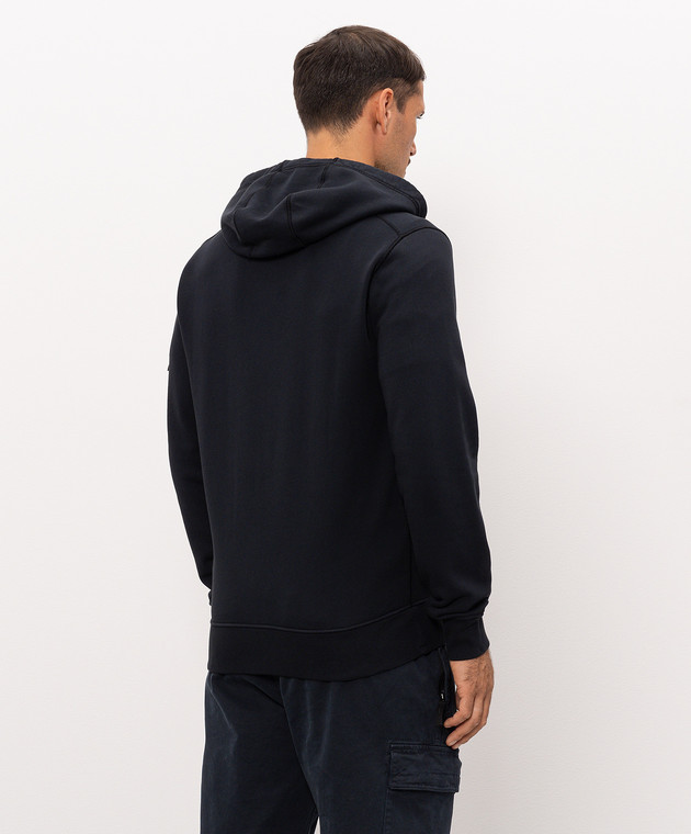 Stone Island Синя спортивна куртка з патчем логотипа L2S156100061S0051 зображення 4