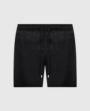 Vilebrequin Черные шорты для плавания с нашивкой MOOC4A00