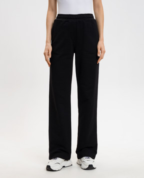 Dolce&Gabbana Чорні спортивні штани з монограмою логотипа FTC91ZGDDL5