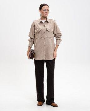 Babe Pay Pls Бежева сорочка з вовною 92519095166