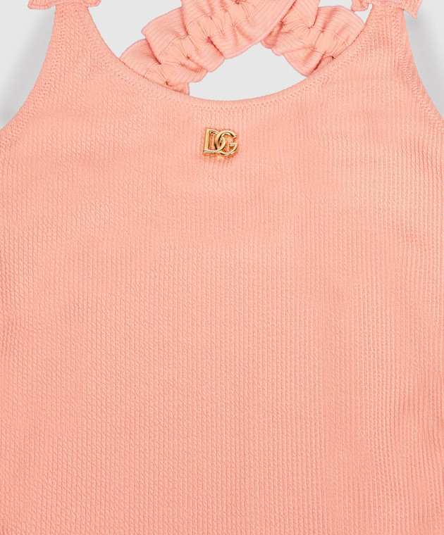 Dolce&Gabbana Дитячий рожевий купальник з монограмою DG L5J871ON0CA812+ зображення 3