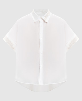 Y`S Yamamoto Белая рубашка с вышивкой YQB02030