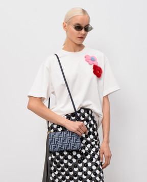 Fendi Синя сумка Baguette у візерунок 8BS073AYB7