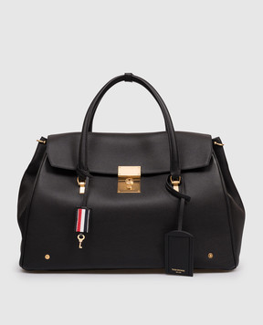 Thom Browne Чорна шкіряна сумка Bolton MAG473AL0105