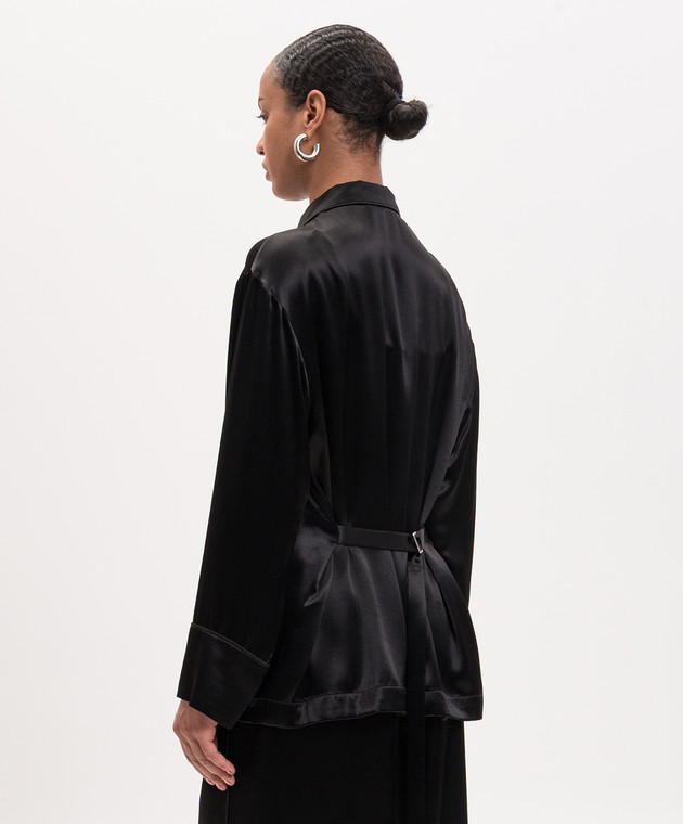Ann Demeulemeester Черная блуза Coby Relaxed Lounge B0014007FA734 изображение 4