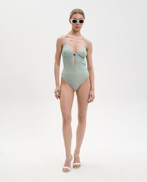 Missoni Зеленый купальник с люрексом MS26SP0LBR014D