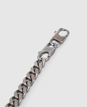 Maison Margiela MM6 Сріблястий браслет-ланцюг SM6UY0110P8884