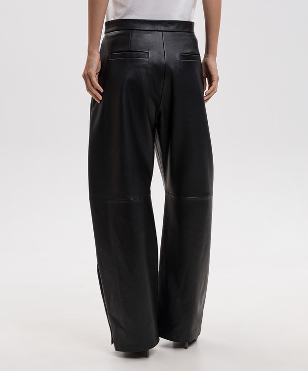 Max Mara Sportmax Чорні шкіряні штани CINEPRESA SPXCINEPRESA зображення 4