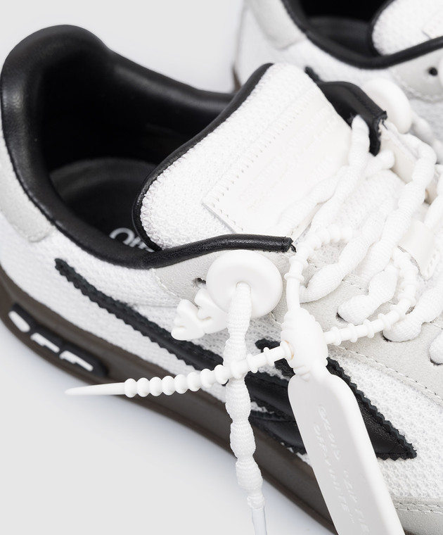 Off-White Белые кроссовки End Of Play с контрастным логотипом OWIA28NS26FAB001 изображение 5