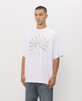 Alexander Wang Біла футболка з кристалами UCC3261927