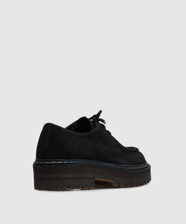 Officine Creative Черные замшевые дерби Blossom BLOSSOM001NERO изображение 3