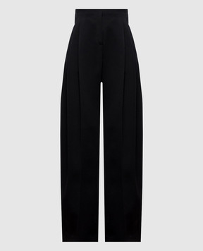 Thierry Mugler Черные брюки из шерсти COM1PA05291020