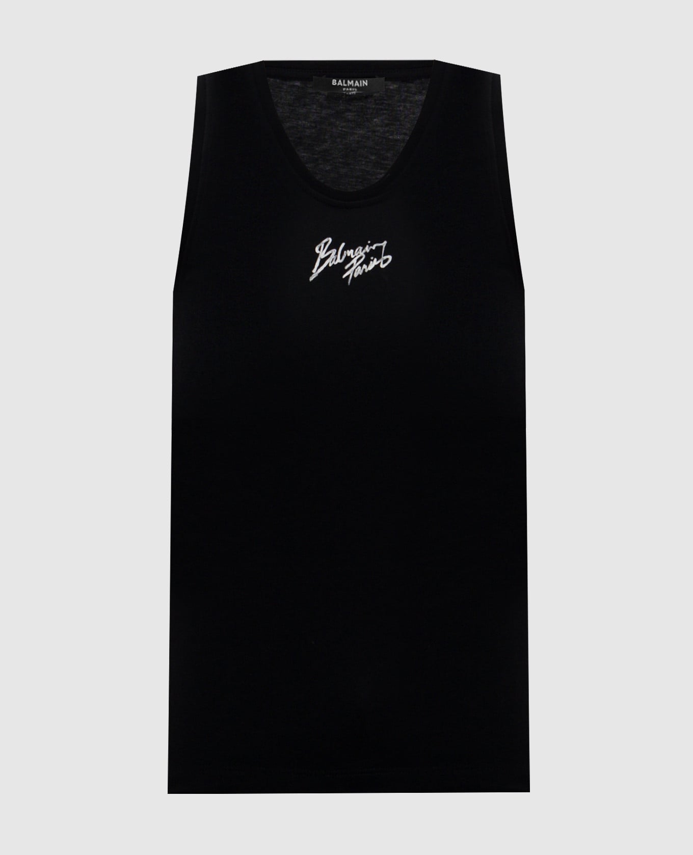 Черный топ с принтом логотипа