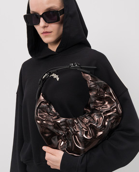 Innerraum Коричнева сумка-хобо HM2 з драпіруванням HM2MBBKCRSH