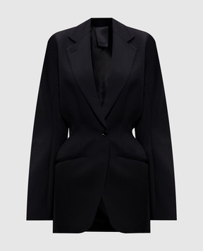 Thierry Mugler Черный жакет из шерсти 26P1VE04801019