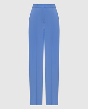 Max Mara Голубые брюки из шерсти MSTQUASAR MSTQUASAR