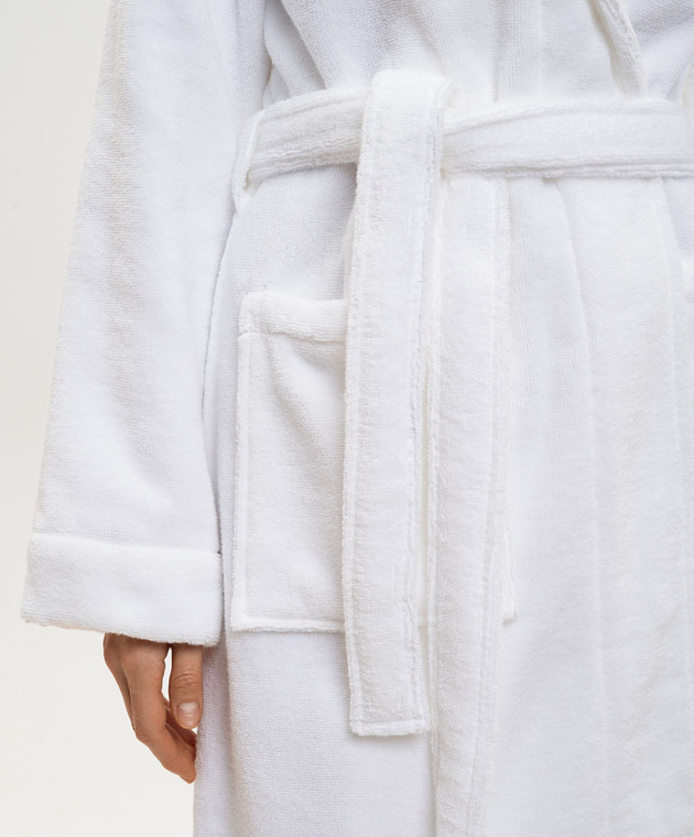 L'Appartement Белый махровый халат CHICAGO CHICAGOBATHROBE изображение 5