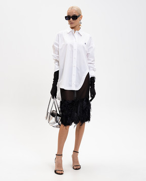 The Attico Белая рубашка с эмблемой 260WCH00004CCC052AA