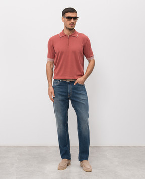 Peserico Синие джинсы с эффектом потертости R54717L86Q04291