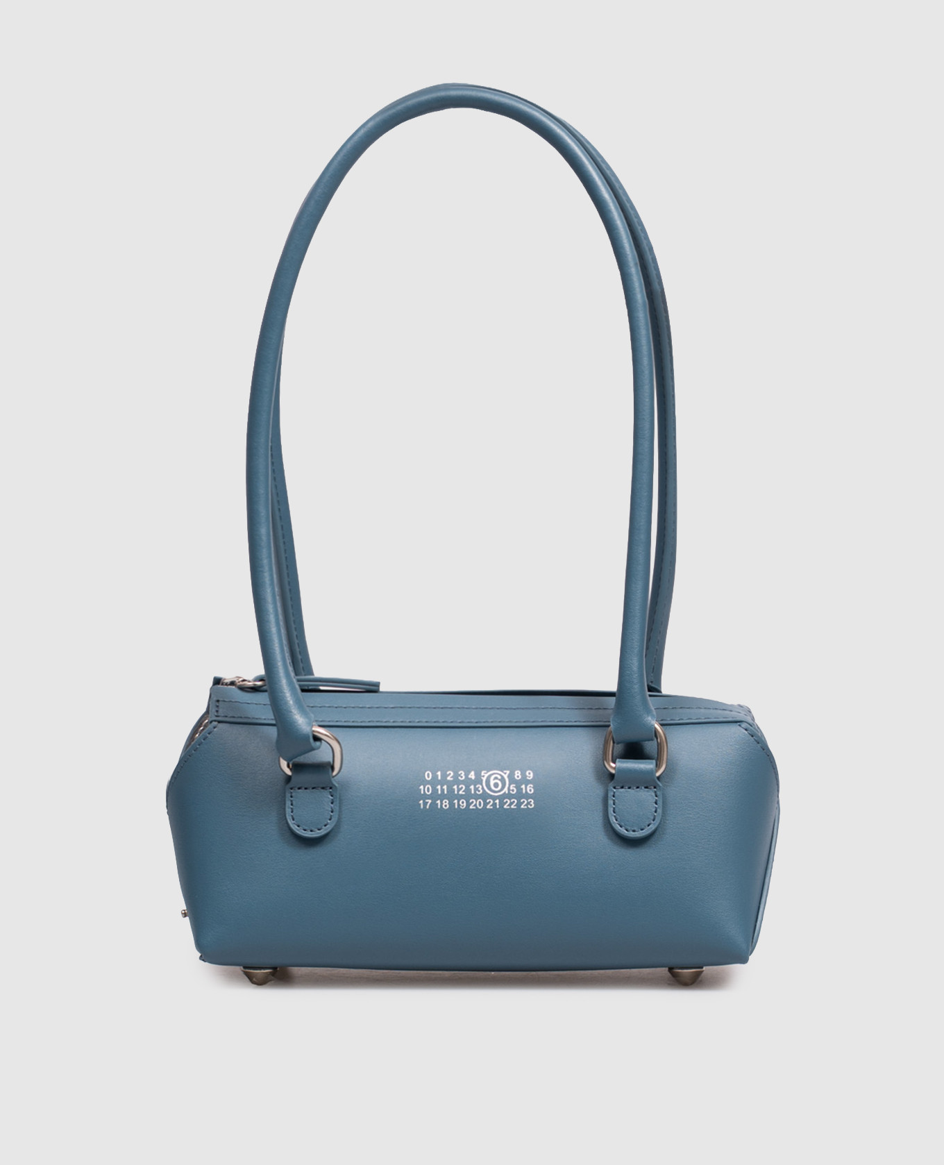 Голубая кожаная сумка Bauletto