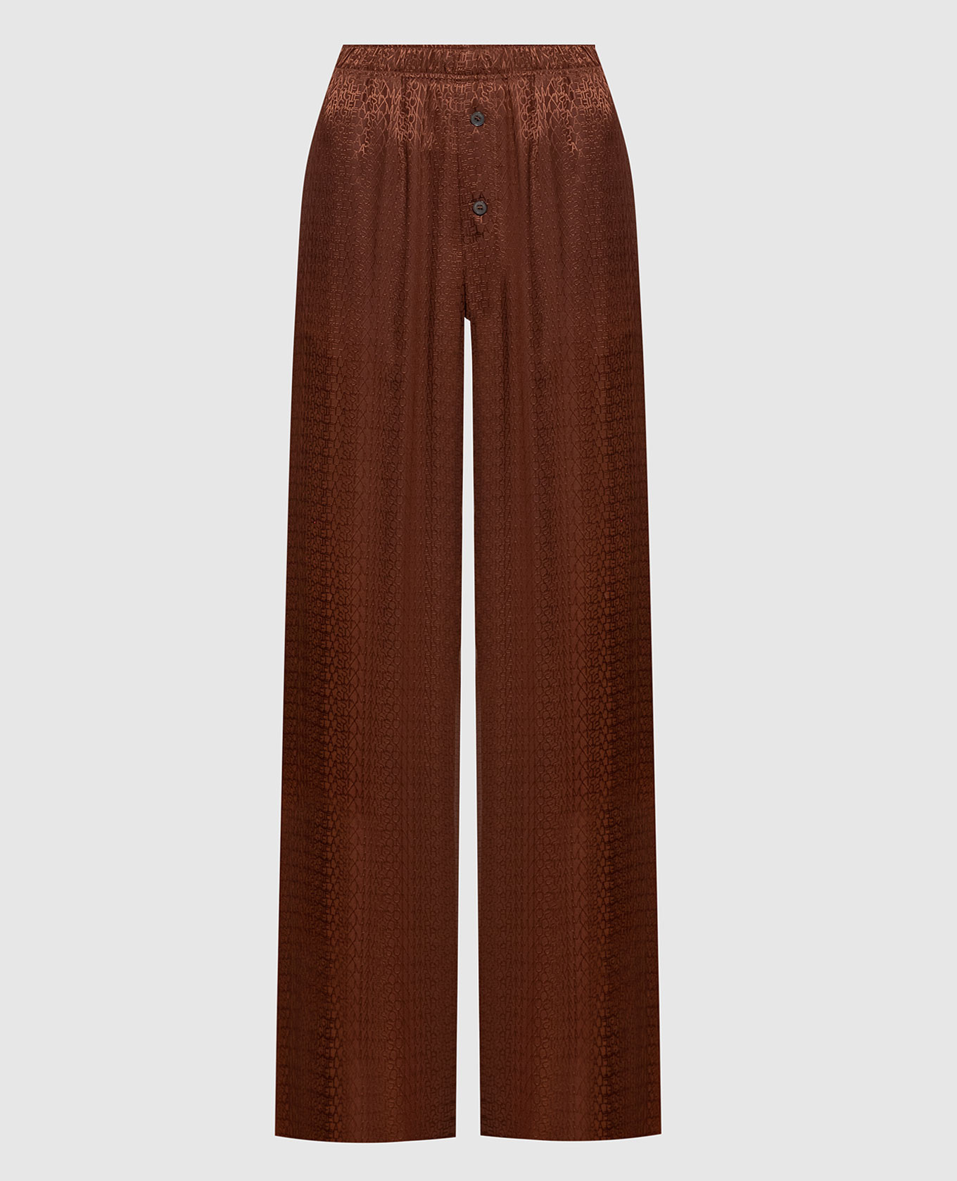 Коричневые брюки в логотипе шаблон