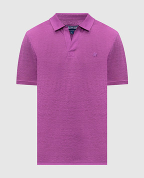 Vilebrequin Фіолетове поло Pyramid з льону PYRE9O00