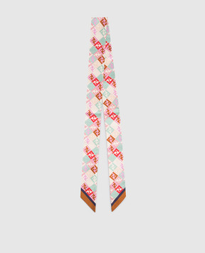 Fendi Бежева стрічка твіллі Wrappy FXT011AUMD