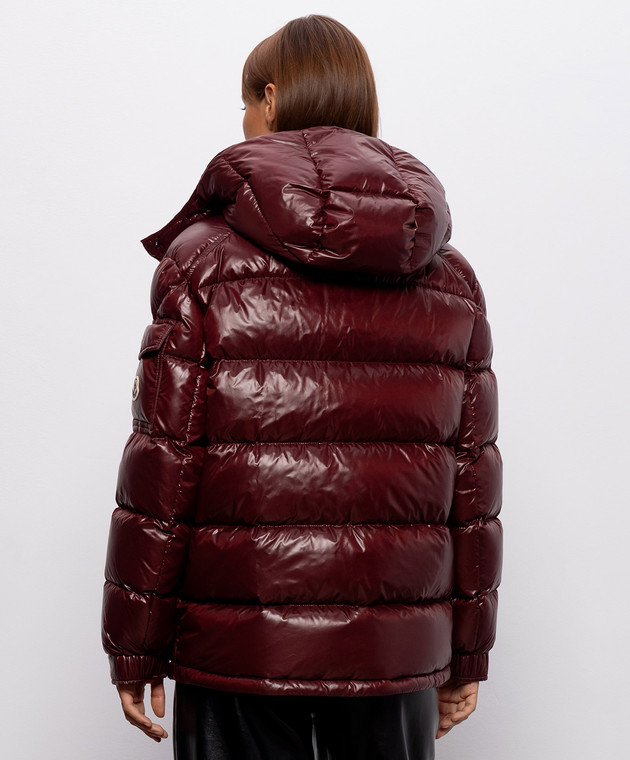 Moncler Бордовый пуховик Maire L20931A0014268950 изображение 4