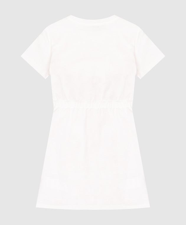 Dolce&Gabbana Дитяча біла сукня в брендовий принт L5JDBGG7P5T812+ зображення 2