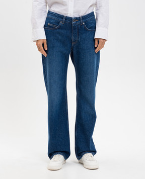 Off-White Синие джинсы с логотип патч 2YA059F25DEN001