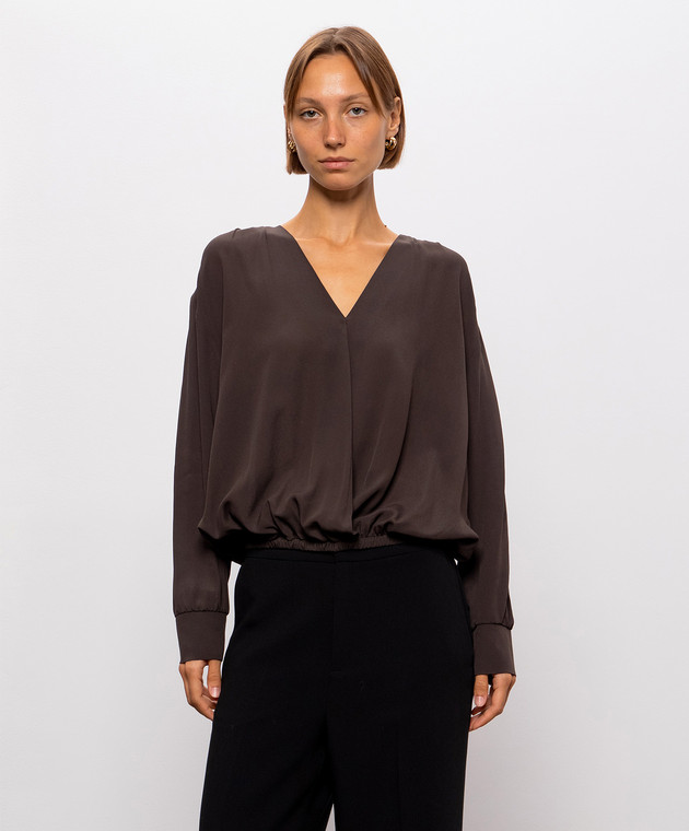 Twinset Коричнева блуза 262TF2053 зображення 3