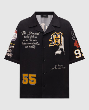 AMIRI Чорна сорочка Varsity Patch AMTOSH1043